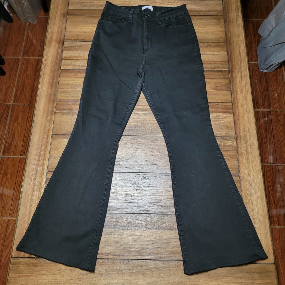 YMI Flare Black Denim Jeans - Size Junior 13 / 31